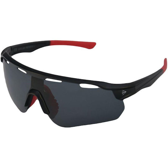 Dunlop Cycling Glasses with Black Frame and Dark Lenses