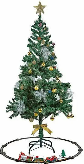 Electric Train Christmas Tree Sound Light 4 Carriages