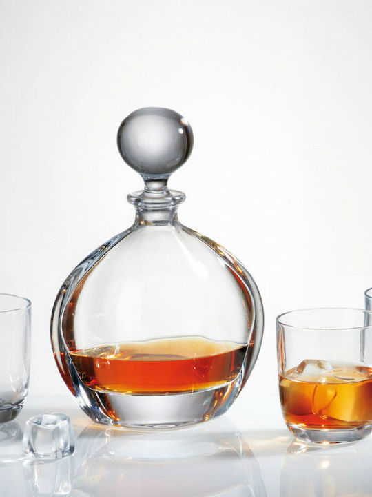 Crystal Bohemia Κρυστάλλινη Καράφα Σερβιρίσματος Ουίσκι με Πώμα
