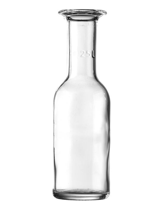 Uniglass Glass Serving Decanter 6cm with Transparent Stopper 250ml