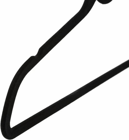 5Five Κρεμάστρα Ρούχων Μαύρη 151525 8τμχ