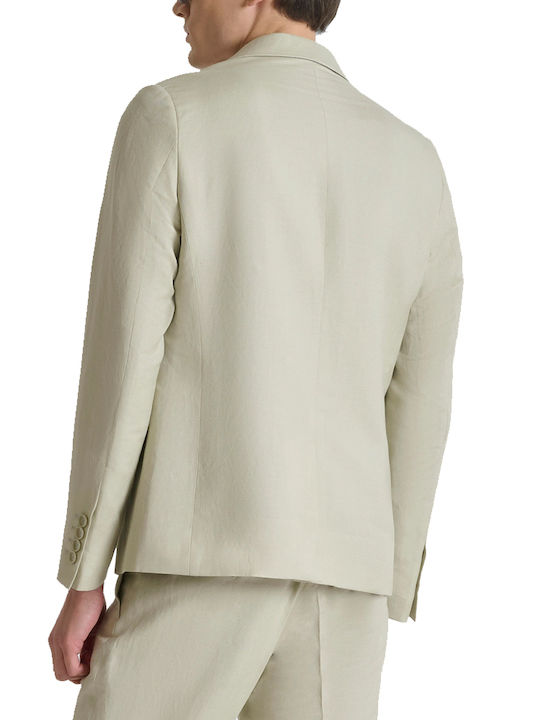 Antony Morato Summer Men’s Suit Jacket with Regular Fit Beige