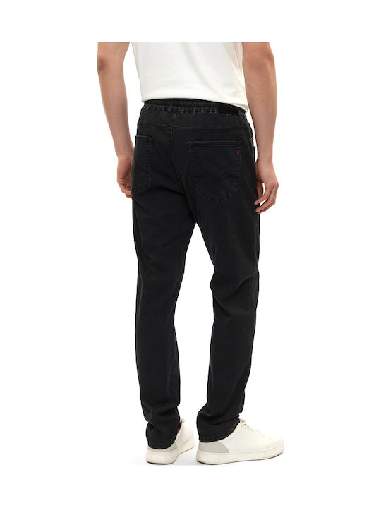 Replay Lanny Herren Jeanshose Elastisch Slim Fit Verjüngt Schwarz