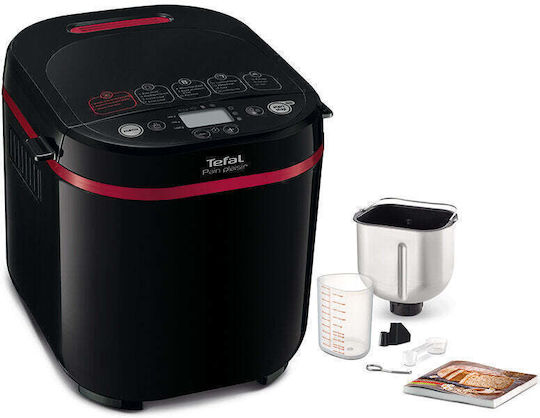 Tefal Pain Plaisir Bread Maker 650W with Container Capacity 1000gr and 17 Baking Programs