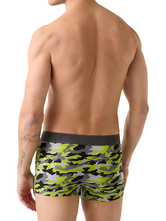 Joe Herren Boxershorts Allover Camou Lime 3Pack