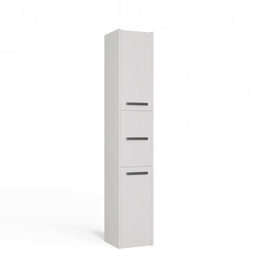 Topeshop S33 Στήλη Μπάνιου Δαπέδου Μ30xΒ30xΥ170cm Λευκή