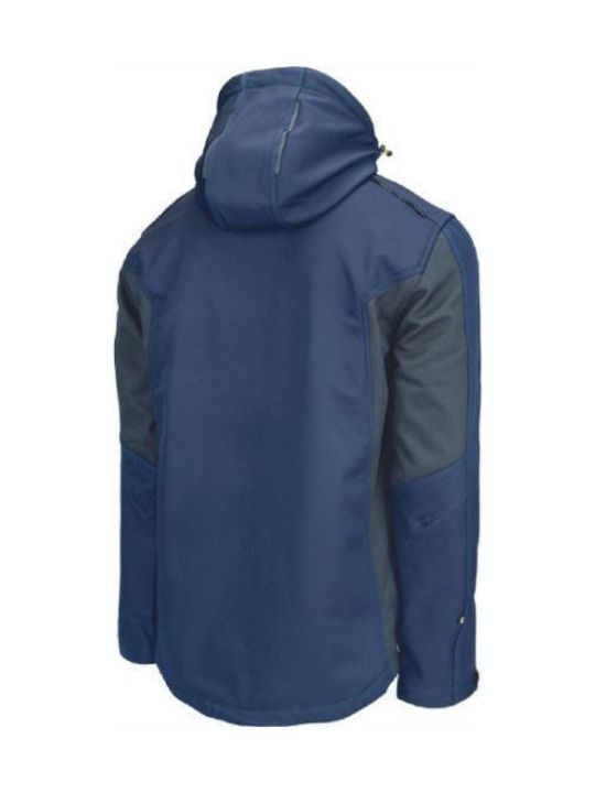 Cerva Dayboro Μπουφάν Εργασίας Softshell με Αποσπώμενη Κουκούλα Navy Μπλε