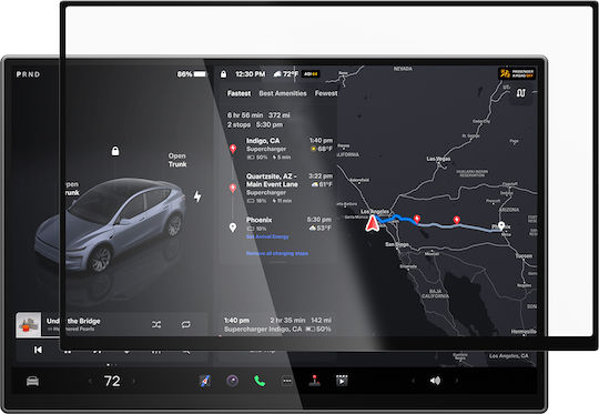 Spigen Tesla Ez Fit Anti Glare Mattes Displayschutzfolie Schwarz Tesla Model Y L 2026 Agl10819