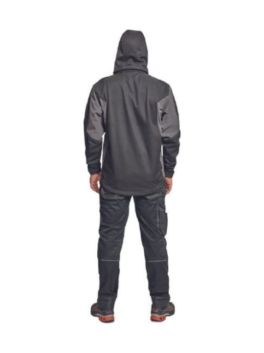 Cerva Dayboro Μπουφάν Εργασίας Softshell με Αποσπώμενη Κουκούλα Μαύρο