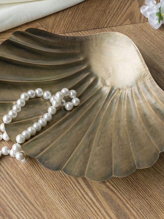 Artekko Solis Decorative Platter Metallic Gold 31.5x26.5x6cm