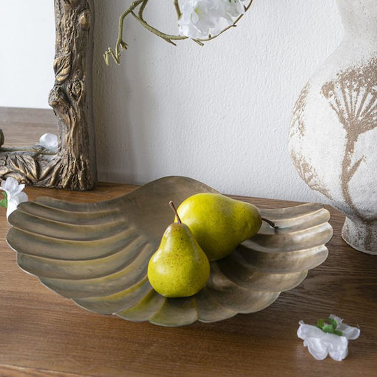 Artekko Solis Decorative Platter Metallic Gold 31.5x26.5x6cm