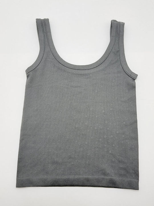 Sleeveless Gray Women's Tank Top