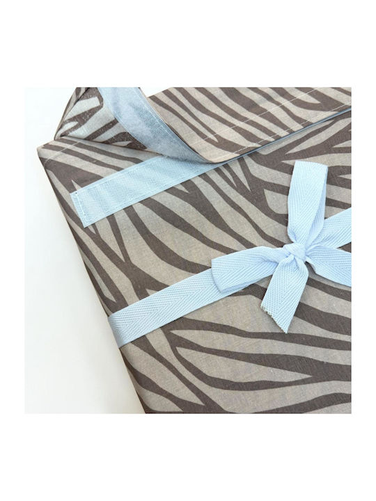 Linea Home Set Bed Sheets with 1 Pillowcase for Single Bed 160x260cm Mocca 3 Pieces