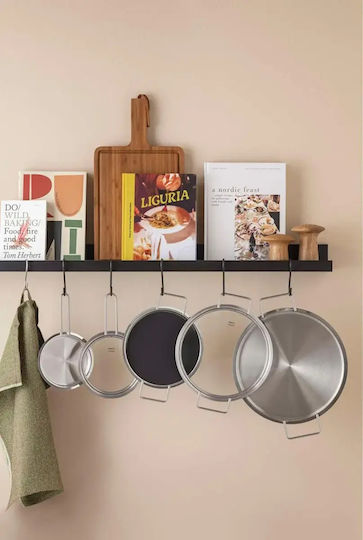 Eva Trio Lid Brushed Steel 20 Cm Home Kitchen