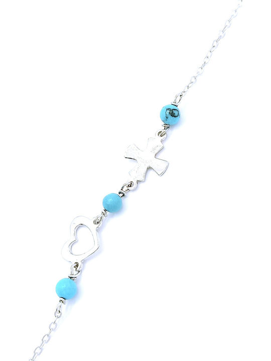 PS Silver Damen Armband Kette aus Silber mit Zirkon PS Silver Damen Armband Kette aus Silber mit Zirkon