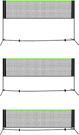 Plasă Portabilă Tenis Volei Badminton Foot Tennis Verde Negru