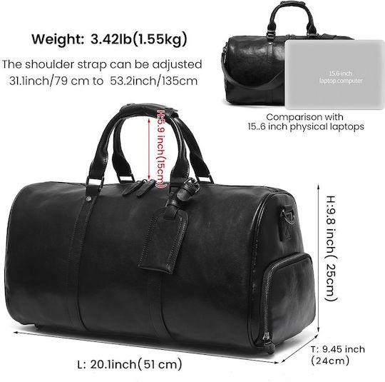 Geantă de voiaj Neagră Y25 cm