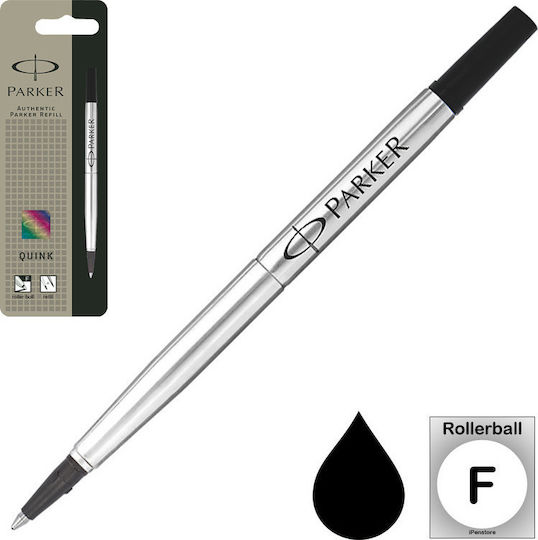 Parker Ανταλλακτικό Μελάνι για Πένα Medium Μαύρο
