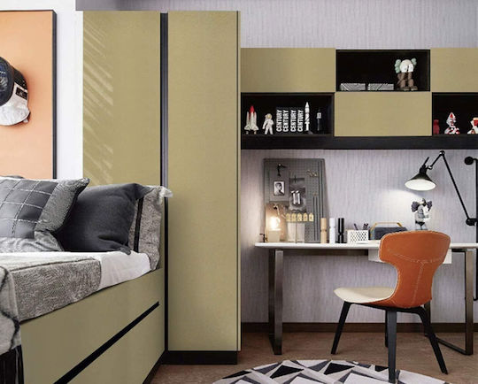 Self-Adhesive Vinyl Gold Wallpaper 60x500cm