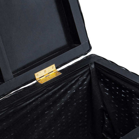 Vidaxl Κουτί Αποθήκευσης Αποθήκευση Μαύρο 110 X 35 X 45 Cm