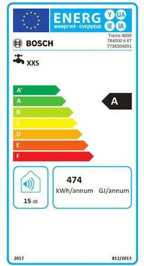 Bosch An der Wand montierter Sofortwassererhitzer Zentrale Installation Einphasig 6kW