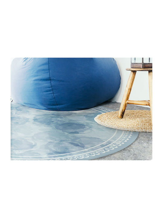 Tulup Rundes Küchenmatte Blau 100cm
