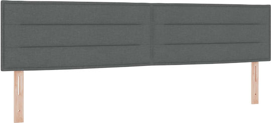 vidaXL Bed Headboard made of Fabric Dark Gray 200x70cm