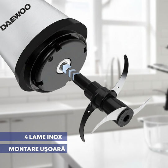 Daewoo Mini Chopper Multi 500W mit 2l Behälter Grau