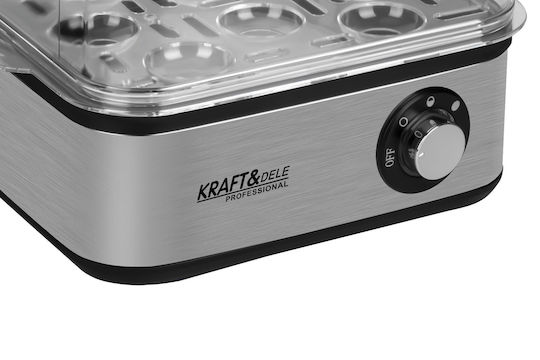 Kraft & Dele Яйцеварка 8 Места 500W Сив