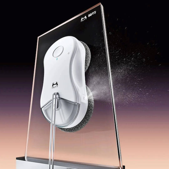 Hutt DDC55 Pro Window Vacuum Cleaner Robot Battery White