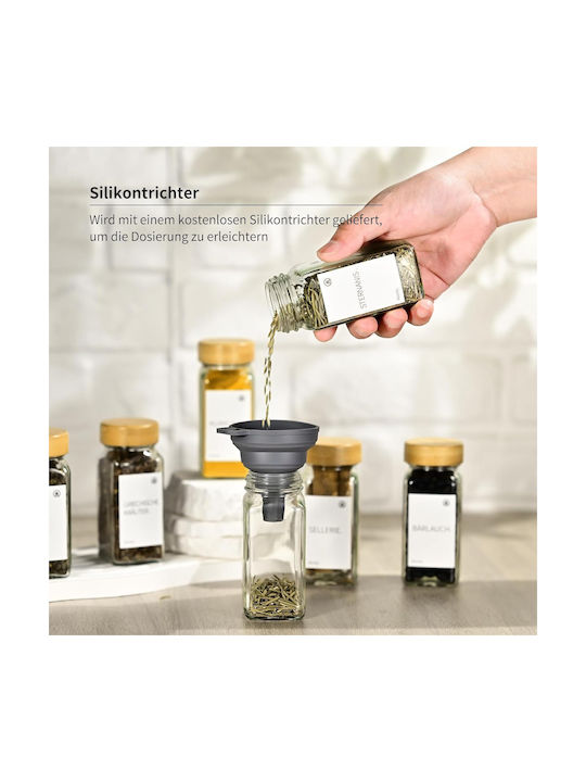 Gewürzgläser Glas Transparent 12 Stück