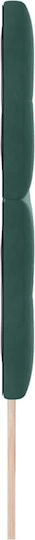 vidaXL Fabric Bed Headboard Dark Green 180x118cm