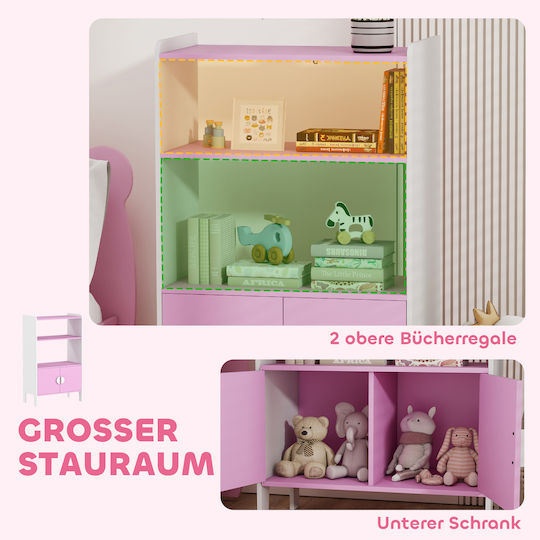 Bücherregal Boden Rosa