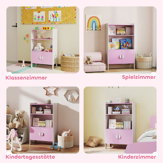 Bücherregal Boden Rosa