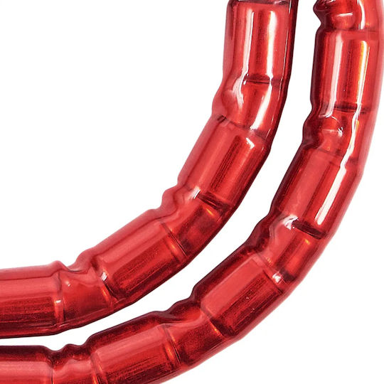 Avizar Double Joint Lock Cable Key Bike Motorcycle Security Red