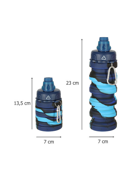 Sport Aluminum Water Bottle 500ml Blue