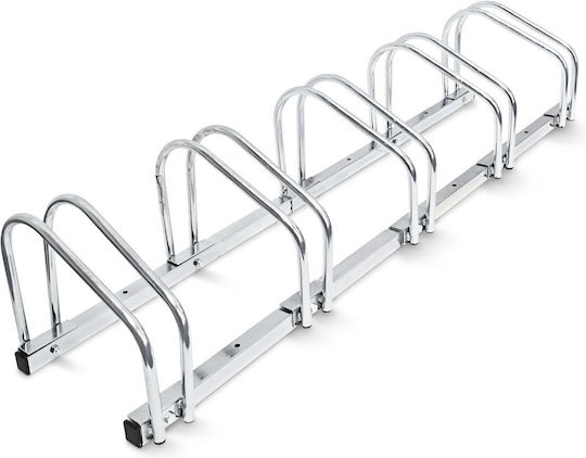 Relaxdays Bară De Parcare Pentru Biciclete Cu 5 Compartimente
