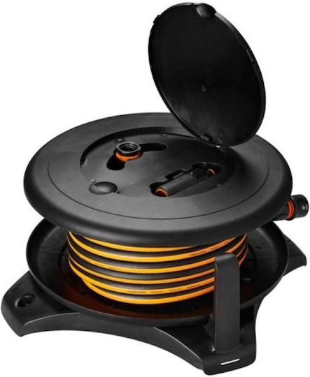 Fiskars Wheeled Garden Hose Reel with Hose 30m