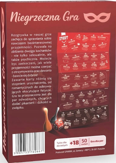 Board Game Adults Naughty Game 50 Spicy Challenges