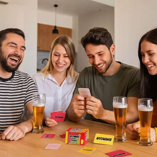 Card Game Adults Challenge Drinking