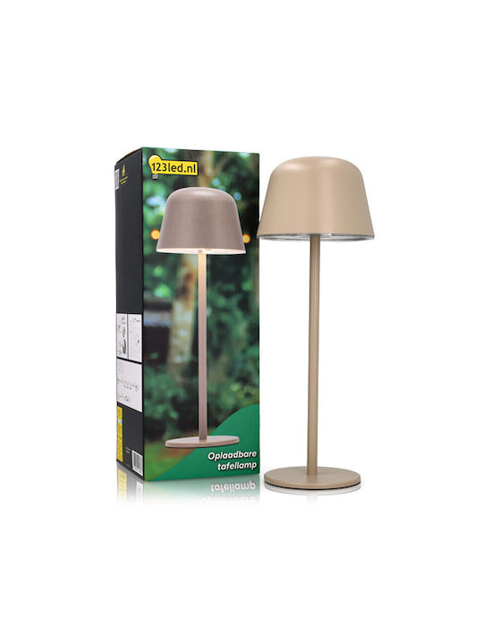123led Lampi de Masă cu Abajur Bej și Bază