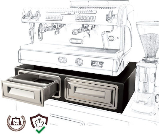 Alfa Frost Συρτάρι Καφέ Διπλό Π100xΒ60xΥ20cm