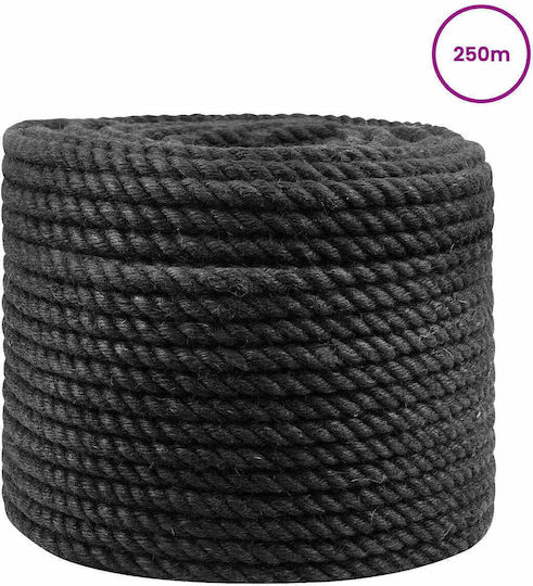 Bootsseil Jute 12 Schwarz 100% Jute Tossa 42011620 Schwarz