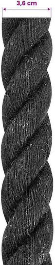 Jute Rope 36 Black 100% Jute Tossa 42011638 Black