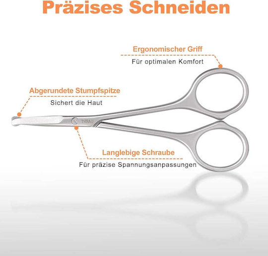 Safe Nose-Ear Hair Scissors Rounded Tips