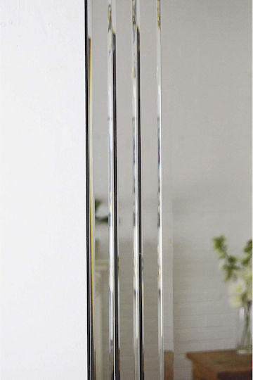 SteweHome Rectangular Silver Wall Mirror 110x40cm SteweHome Rectangular Silver Wall Mirror 110x40cm