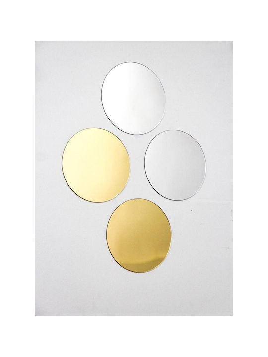 SteweHome SteweHome Wandspiegel mit Silber Kunststoff Rahmen Durchmesser 30cm