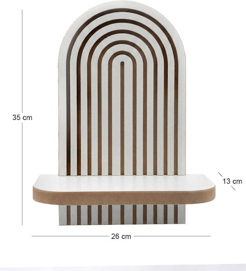 Ράφι Artwill Λευκό 26x13x35εκ.