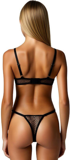 Seturi De Lenjerie Sexy Annamu Negru A-1110
