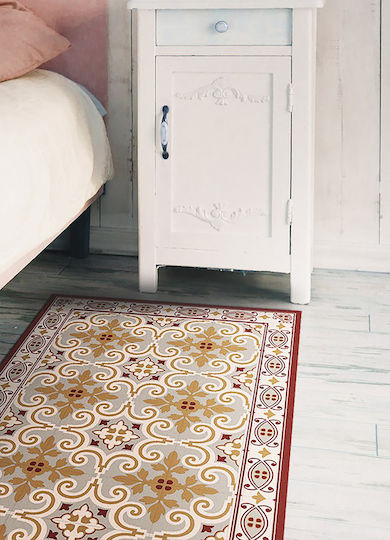 Tulup Правоъгълен Кухненски Килим Червен 60x90см